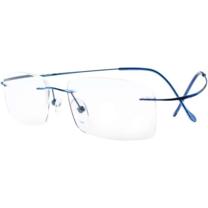 Titanium Percees Sans Monture Lunettes De Vue Pour La Lecture Ordinateur Homme Femme b4825 Achat Vente lunettes de vue Titanium Percees Sans Monture Lunettes De Vue Pour