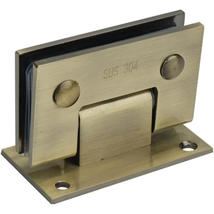 Pince à Verre 90 Degrés Noir Pour Porte De Douche - Exceptional Glass Industries - 6 Oz