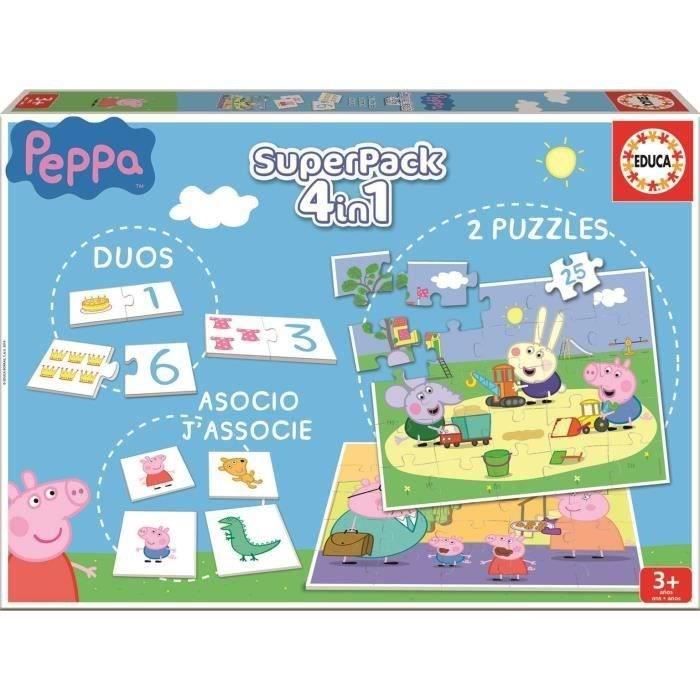 jeux éducatifs - peppa pig - superpack - mixte - a partir de 3 ans - multicolore