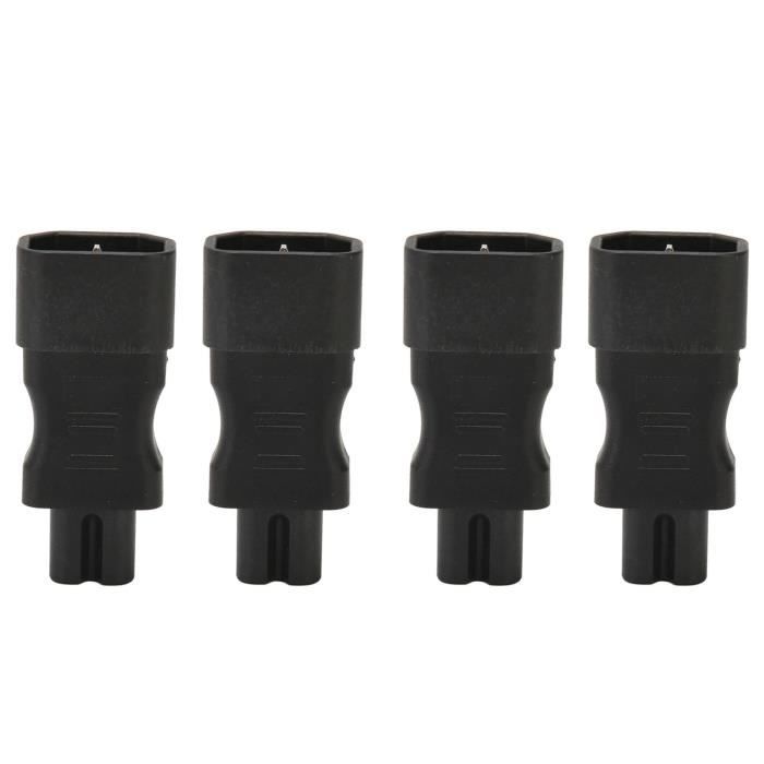 Adaptateur Secteur IEC320 C14 Vers C7 – Noir – Pour Portable/serveur/électroménager