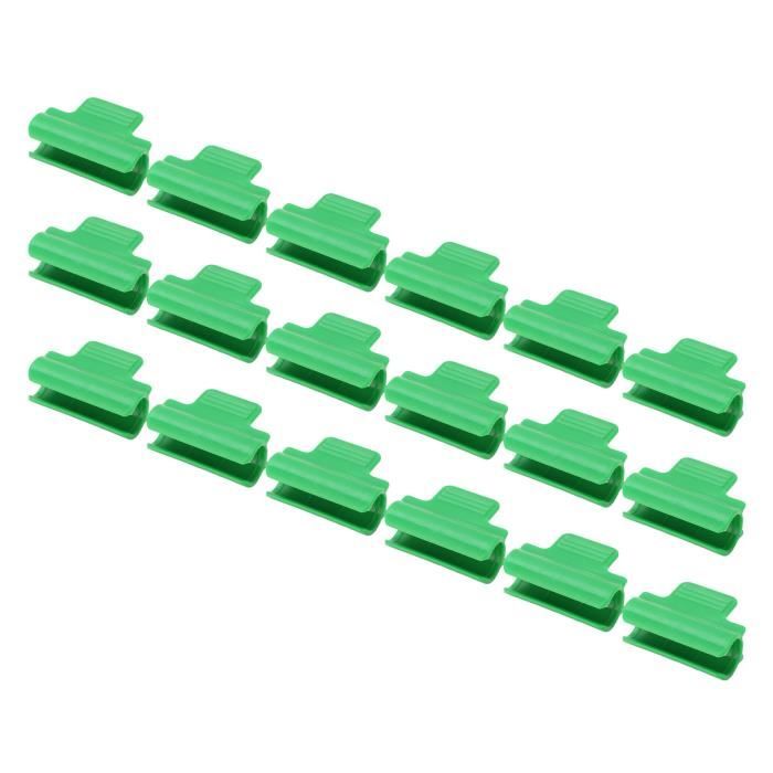 45x28 Mm - Vert Foncé - Pinces Pour Plantes De Jardin Réutilisables, 20