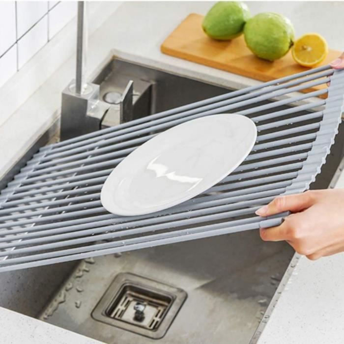Stink Rack ESTINK Roll Up Drying Rack, 304 Stainless Steel Pipe Foldable Sink Rack ...