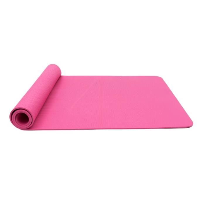 Tapis de Sol Pilates Antidérapant avec Sac Tapis et Sangle Transport Tapis  de Fitness Gymnastique pour Yoga 183* 61* 0,6 cm - Rose - Cdiscount Sport