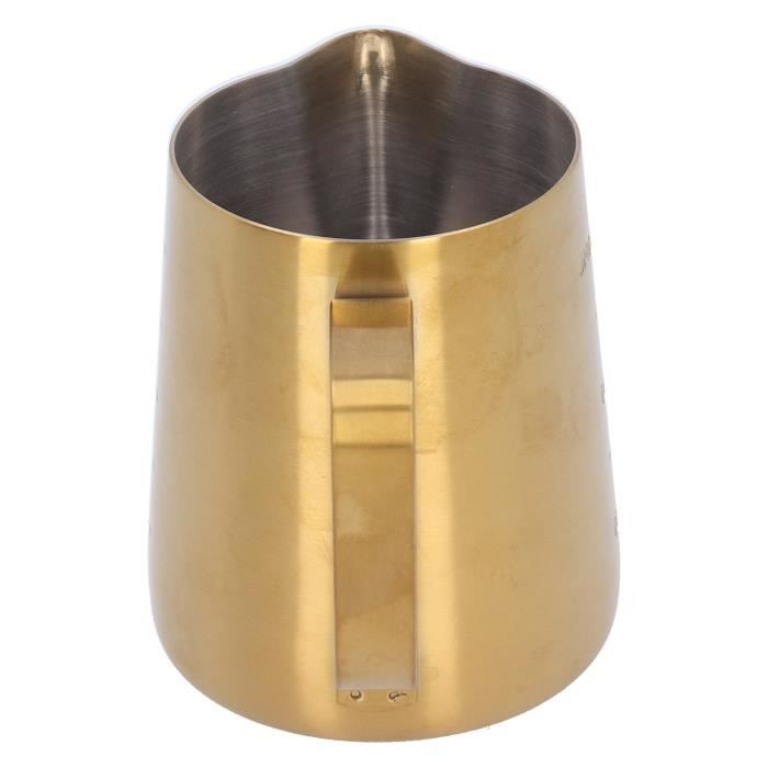 Operitacx Pichet à Lait Inox – Pot Mousse Latte Art 350-600ml Avec Bec Précis – Cruche Café Professionnelle
