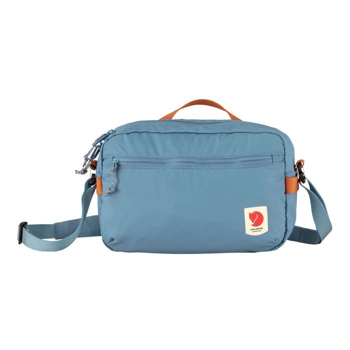 Fjällräven Sac à épaule bandoulière gris bleu marron pour femme et homme - High Coast Crossbody Bag Dawn Blue 234150