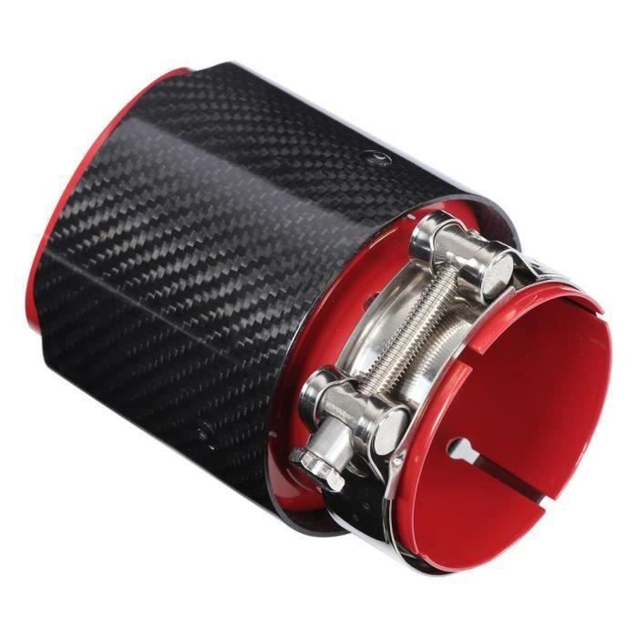 Embout D'échappement Voiture En Fibre De Carbone Brillant – Entrée 63 Mm, Sortie 101 Mm, Longueur 168 Mm - 5