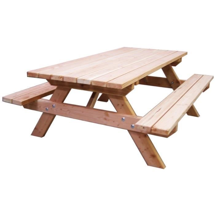 Habrita Table Forestiere Munich En Douglas Achat Vente