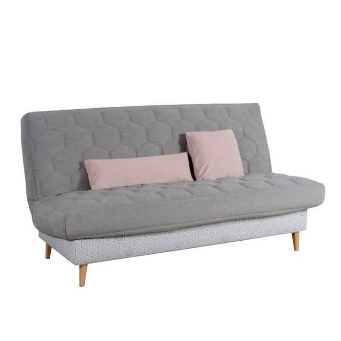 Clic Clac Haut De Gamme Convertible Geometrix Gris 120 190cm