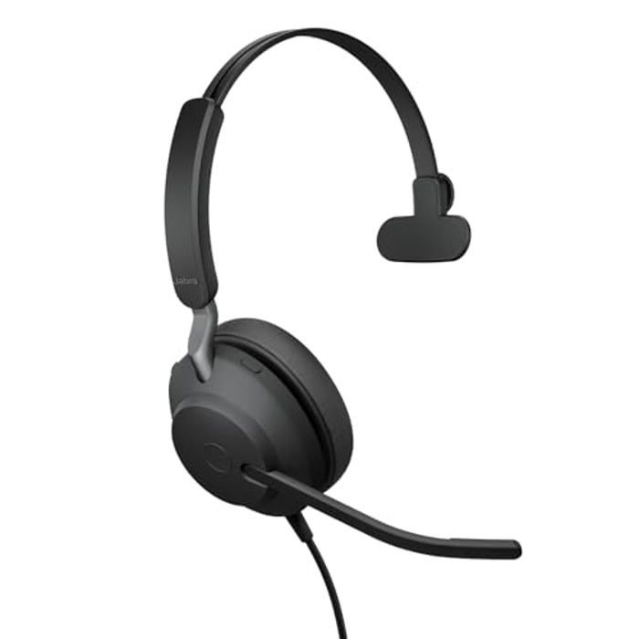 Jabra Evolve2 40 SE MS Mono Micro casque sur oreille filaire USB C USB A isolation acoustique Certifié pour Microsoft Teams - vue 2