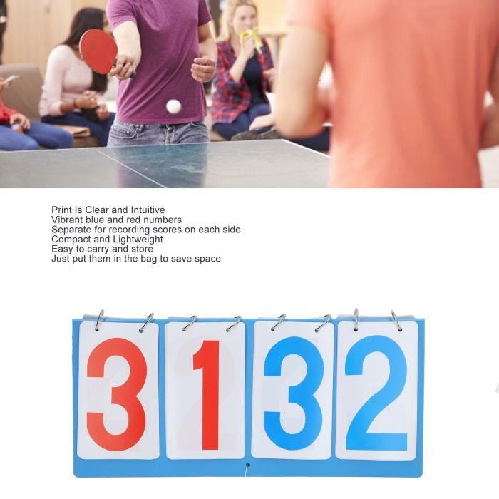 BESTonZON Tableau Affichage Robuste Portable Pour Sport