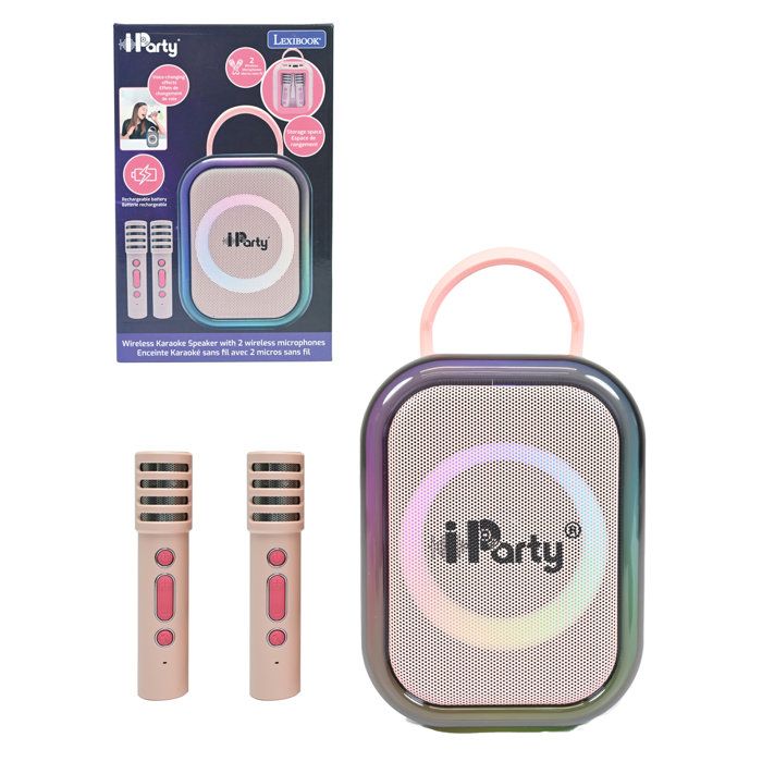 Karaoke Bluetooth avec 2 micros sans fil - vue 5