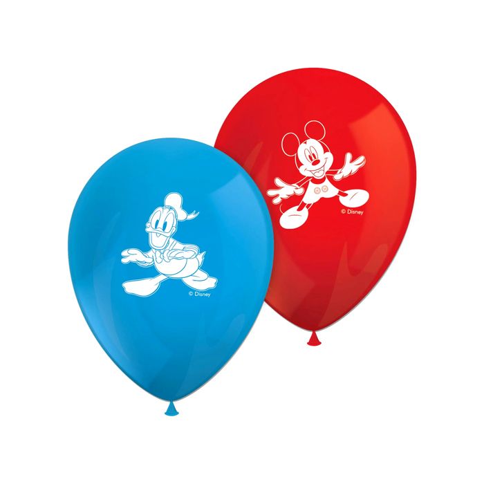 GENERIC 8 BALLONS LATEX 28CM MICKEY CLUBHOUSE