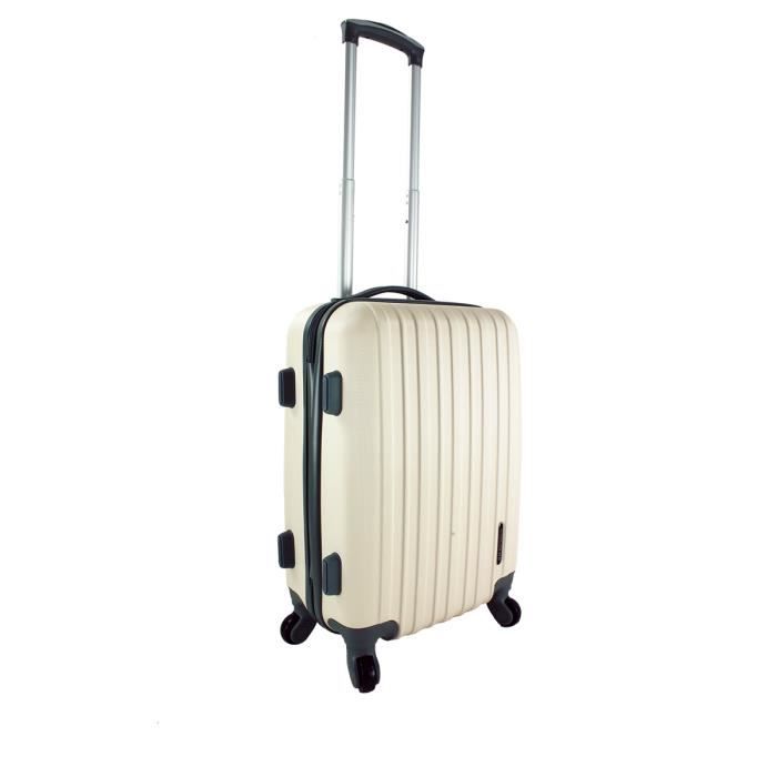Valise Cabine Rigide Berlin 54 Cm Creme Achat Vente Valise
