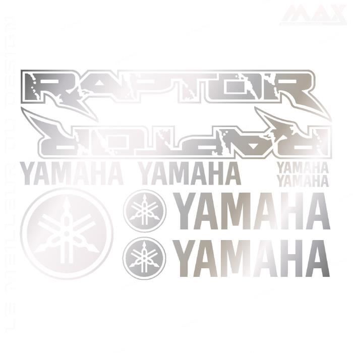9 stickers RAPTOR – ARGENT – YAMAHA sticker RAPTOR - YAM425 - Cdiscount ...