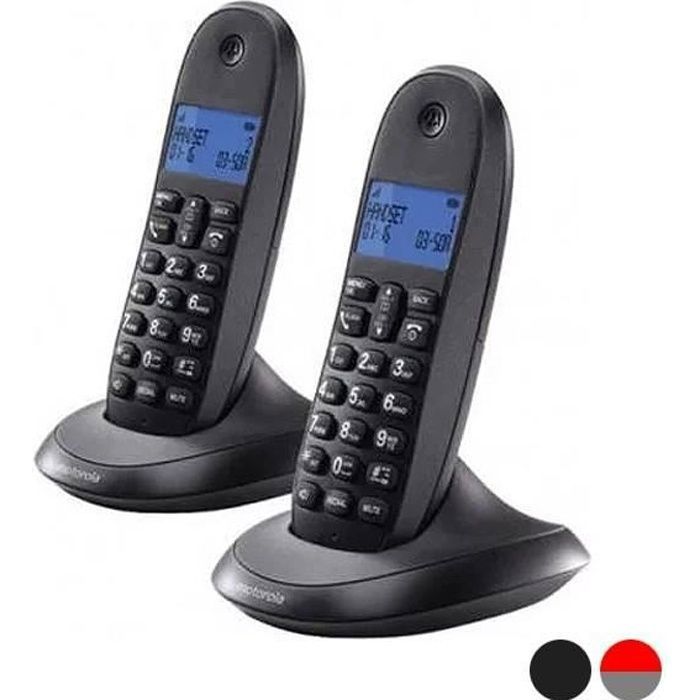 Motorola C1002lb+ Teléfono Fijo Inalámbrico Pack Duo Con Manos Libres - vue 2
