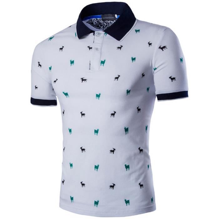 Polo imprimé graphique White Homme | Polos Aston Martin x Hackett London ~  Mike Haden