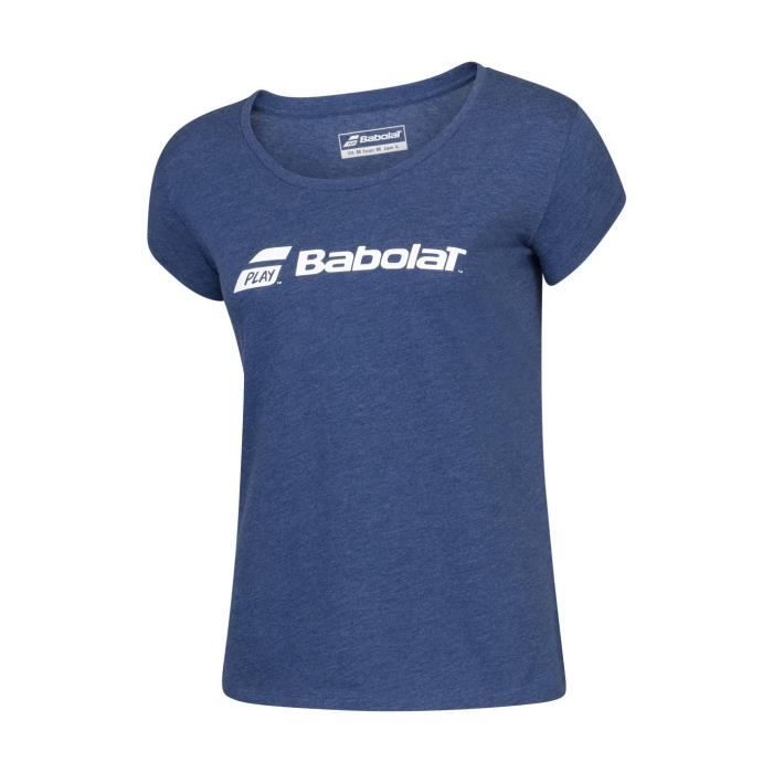 t-shirt babolat femme exercise bleu pe 2020