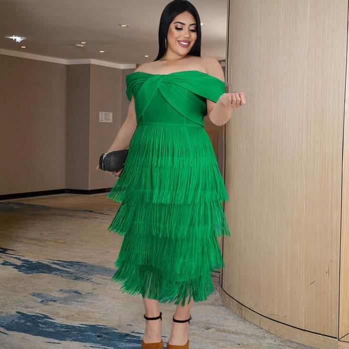 Robe longue frange online