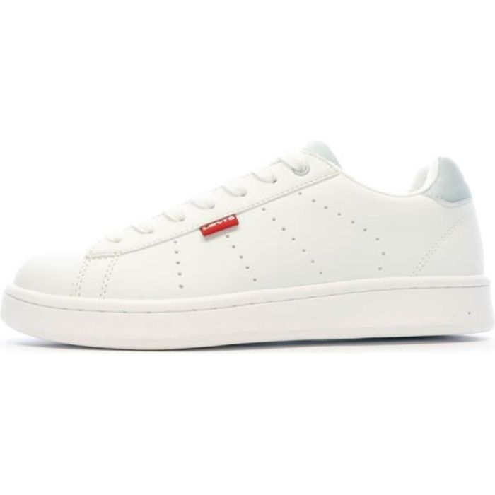 Baskets Blanches Femme Levi s Avenue Blanc Cdiscount Chaussures
