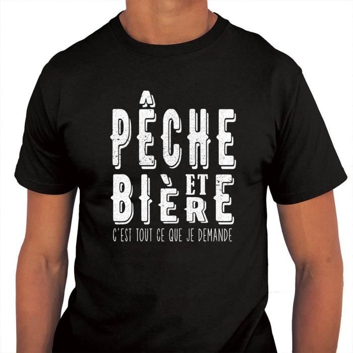 T Shirt Homme Humoristique Biere Et Peche Cdiscount T Shirt Homme Humoristique Biere Et Peche Cdiscount