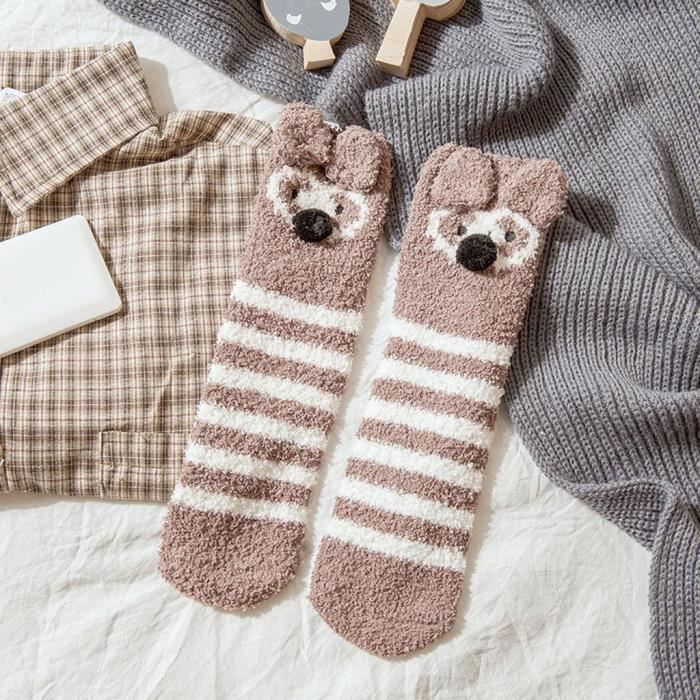 6 Paires De Chaussettes Auto-chauffantes, Chaussettes Chauffantes D'hiver, Chaussettes Chaudes D