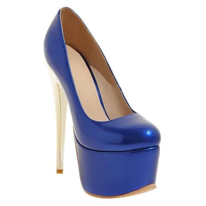 escarpins bleu marine pas cher