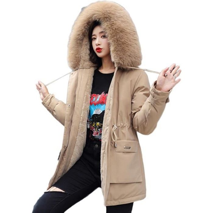 Manteau hiver on sale kaki femme