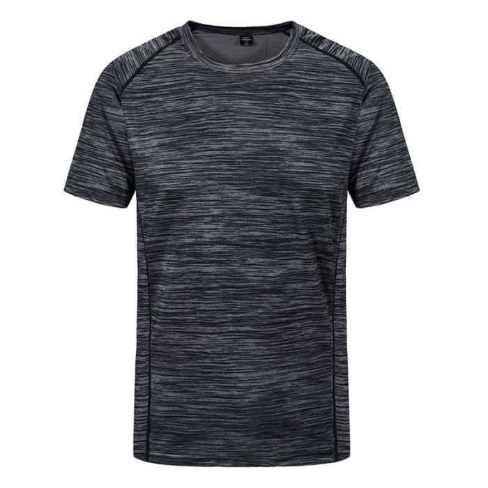 T-shirt Homme DMVOD à Séchage Rapide - 95% Polyester, 5% élasthanne, Coupe Sport, Manches Raglan - Pour Sport Et Casual