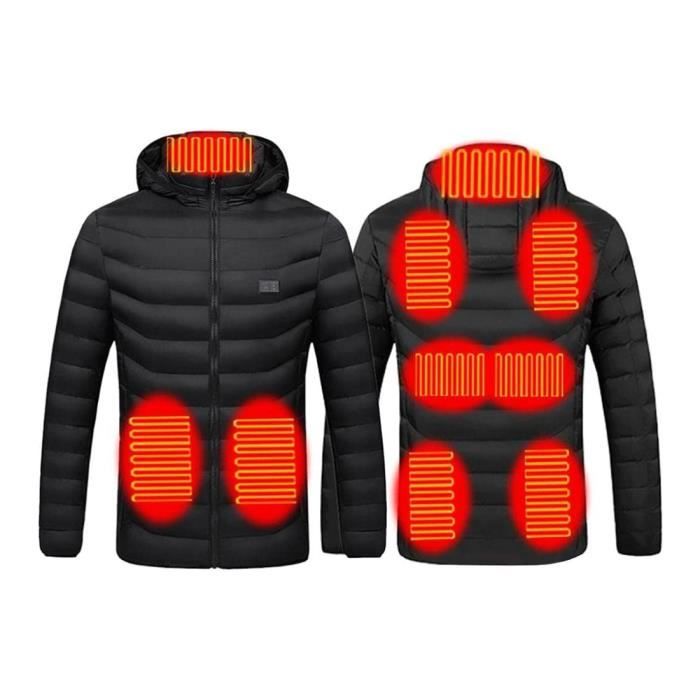 Veste chauffante, 9 Zones de Chaleur, Chauffe Corps Thermique