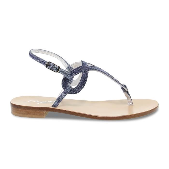 Sandales Soon Her Shoes En Velours Marron - Taille 36 - Talon Plat - Neuf Avec Emballage