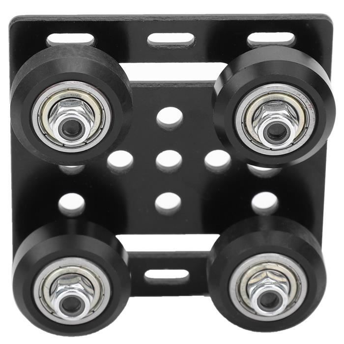 Kit Plaque De Portique à Roues V-Slot Pour CNC - Aluminium à Fente En V - Couleur Noire - Fabrication Chine