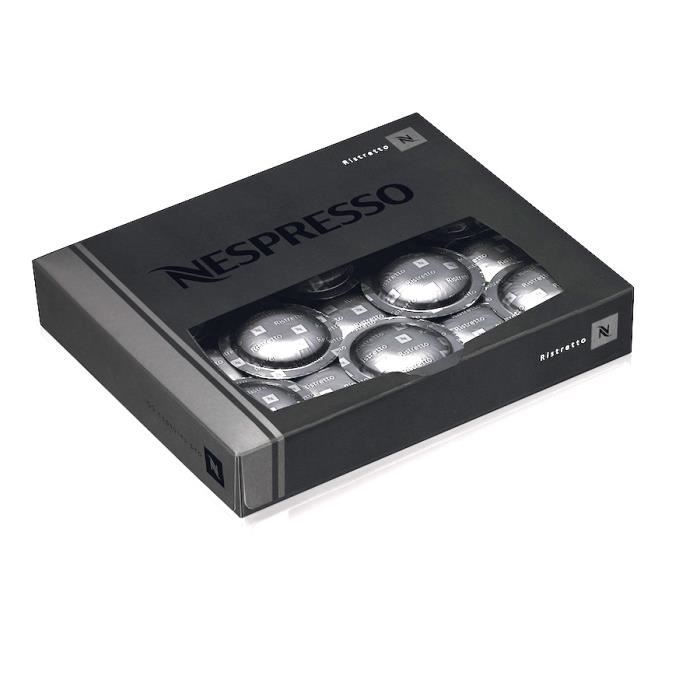 50 DOSETTES CAFE COMPATIBLES NESPRESSO PRO® - RISTRETTO - 1 Boite de 50  Dosettes Compatibles Nespresso Pro®