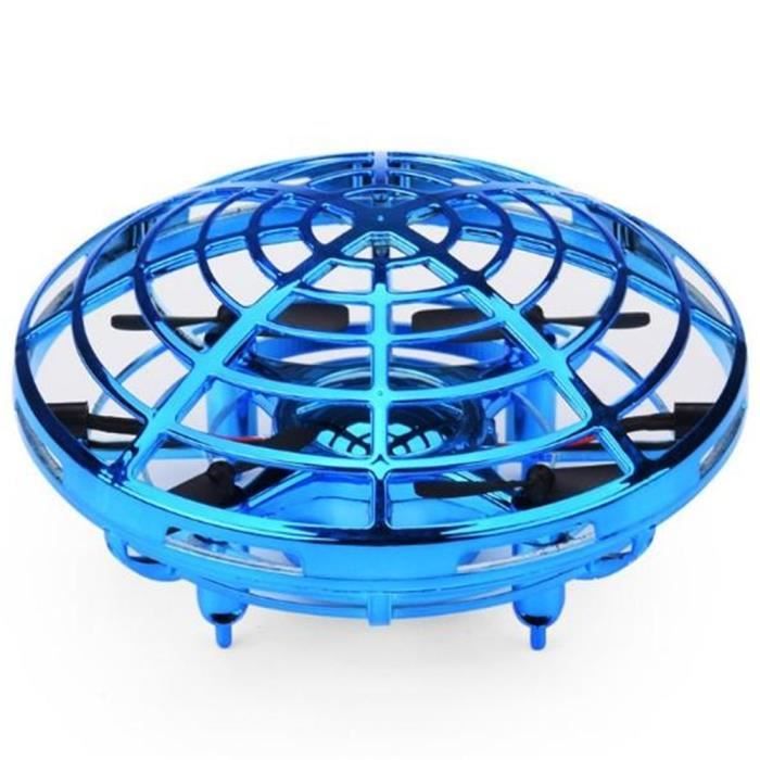 Mini drone infrarouge à détection de main NIKING - Bleu - 2 canaux - Intérieur