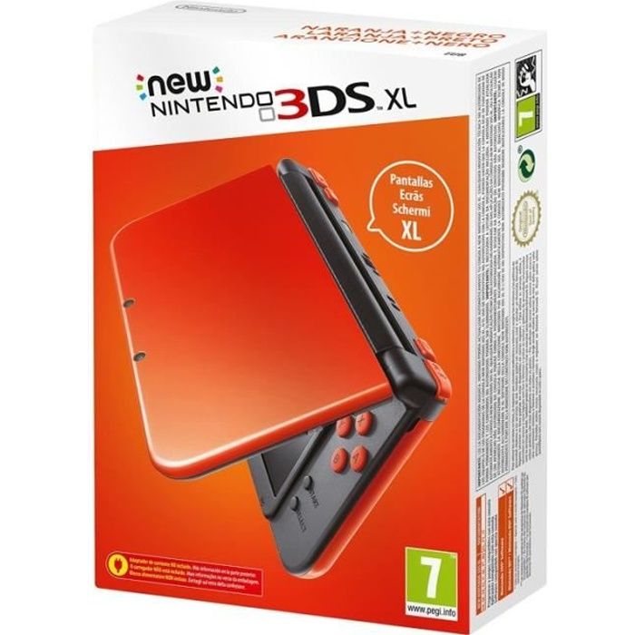 Console New Nintendo 3DS XL orange et noir