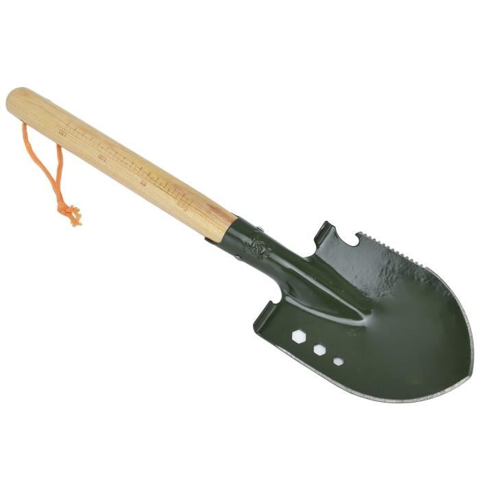 OMABETA Pelle en acier Pelle Militaire Acier Inoxydable Traitement Thermique Pelle de Camping