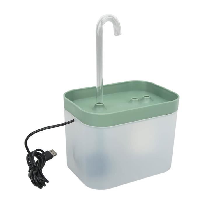 Comparer les prix de OMABETA fontaine à boire pour animaux de compagnie Fontaine d'eau pour chat, 1,5 animalerie convalescence Turquoise Transparente