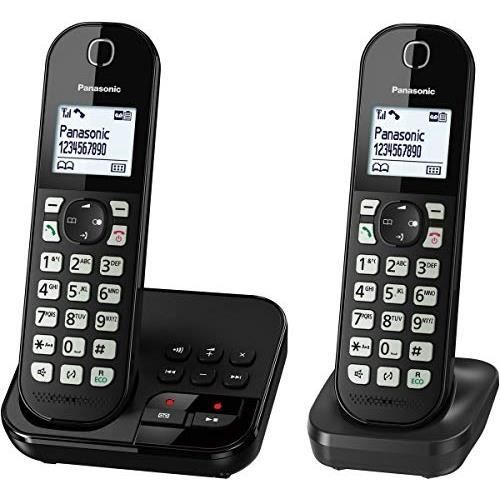 Téléphone Fixe Panasonic KX-TGC462GB – Répondeur, Identification de l'Appelant, 120 Contacts