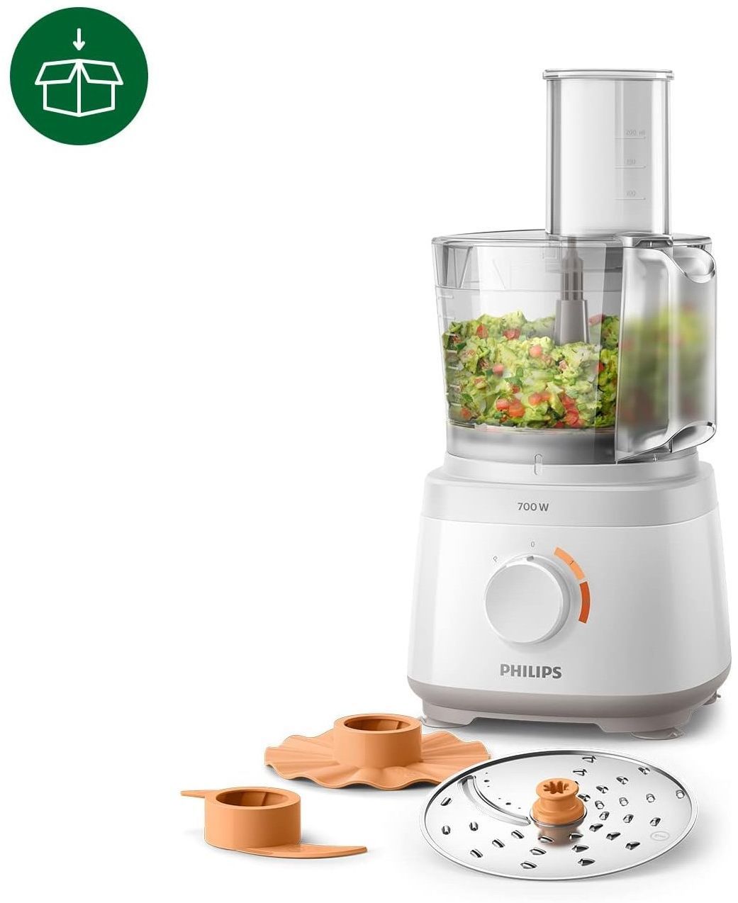 Robot Multifonction Philips HR7320/00 – 700W, Bol 2.1L, 19 Fonctions