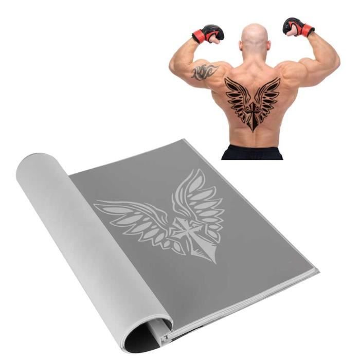 Pochoir Tatouage TS-003 Format A4 - Pour Acrylique, Aérographe, Peinture Murale - Réutilisable