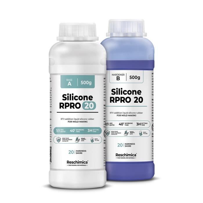 R PRO GLASS - Silicone liquide translucide pour moules souples