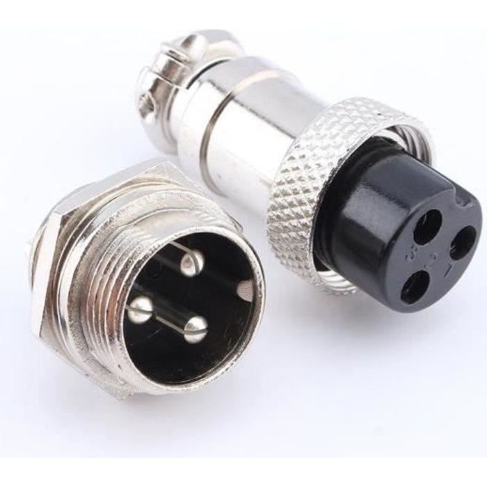 GX16 3Pins Screw Aviation Connector For Electrical Plug And - Foto 3