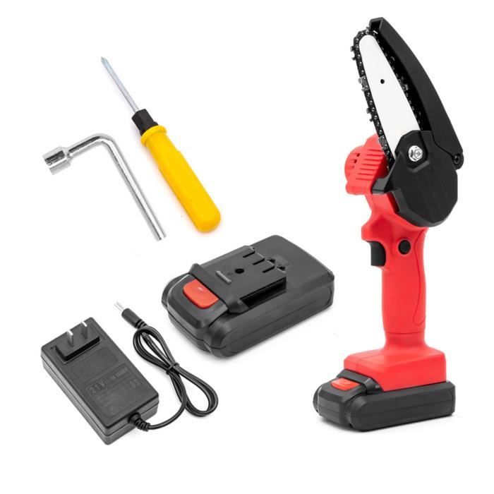 4 pouces Mini scie à chaîne électrique sans fil Rechargeable avec 2