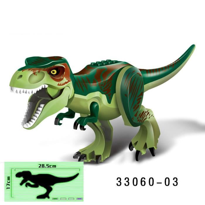 Jouet de construction - SEBTHOM - Grand Dinosaure T-REX - 30cm - Vert - Jurassic World - Mixte - 14 ans et plus