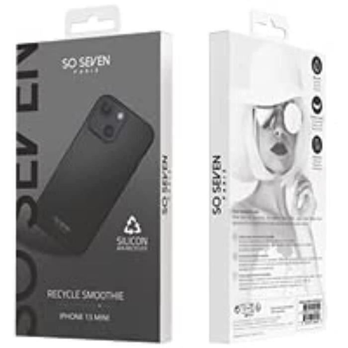 Coque SO SEVEN Smoothie Recyclé Iphone 13 mini - Noir
