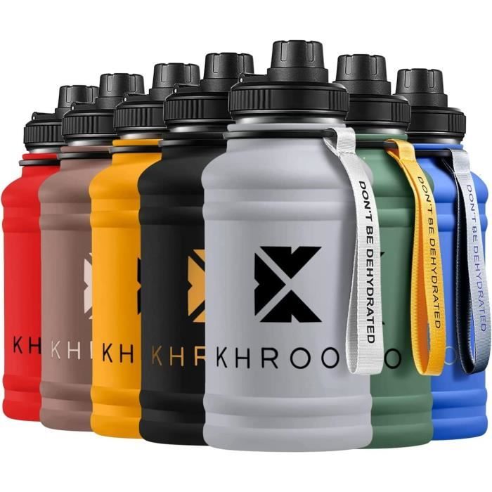 Borraccia Termica In Acciaio Inox Khroom 1,3L / 2,2L – Fitness, Sport E Tempo Libero