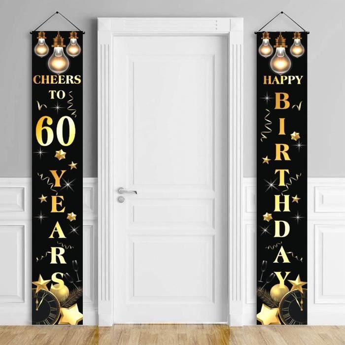 Bannière Anniversaire Thème Jeu Vidéo Rétro - Happy Birthday Rouge Bleu - Déco Fête Garçon Fille Adulte