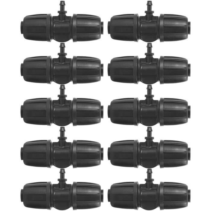 Antelco Lot De 50 Connecteurs De Tuyau D'irrigation Barbelés