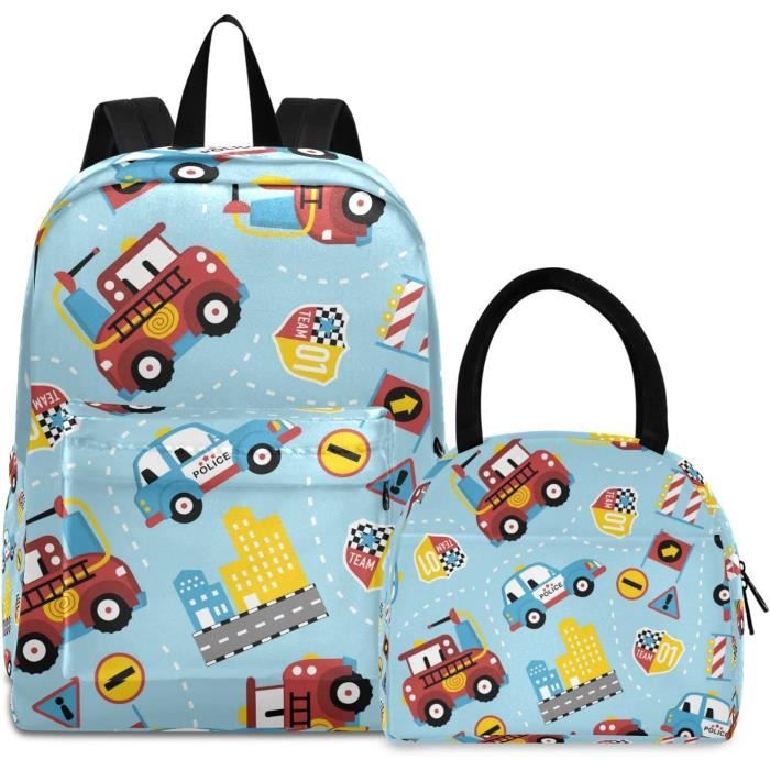 Bansusu Lot De 3 Sacs D'école, Sac à Dos Et Sac à Déjeuner