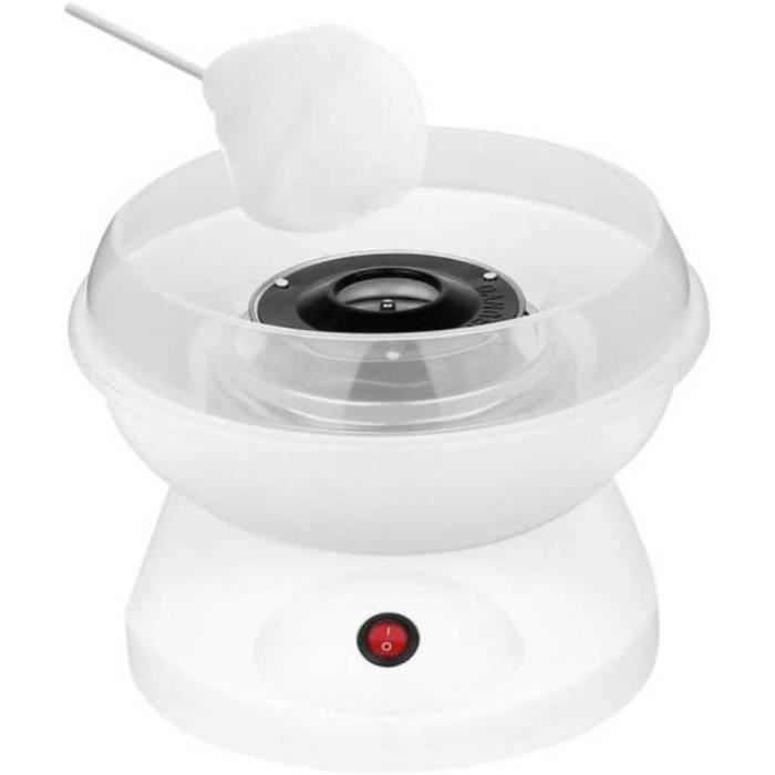 Machine à Barbe à Papa 500W Candy Floss Maker Rétro - Rose - Parfait Pour Anniversaires Et Fêtes Enfants - 31x31x30cm