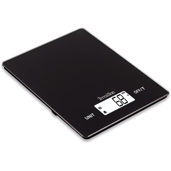 Balance De Cuisine Numérique 10 Kg Rechargeable Par USB En Acier Inoxydable Ultra Fine Haute Précision Avec Tare De Division De 1 G Et Fonction D'arrêt Automatique écran LCD (argent